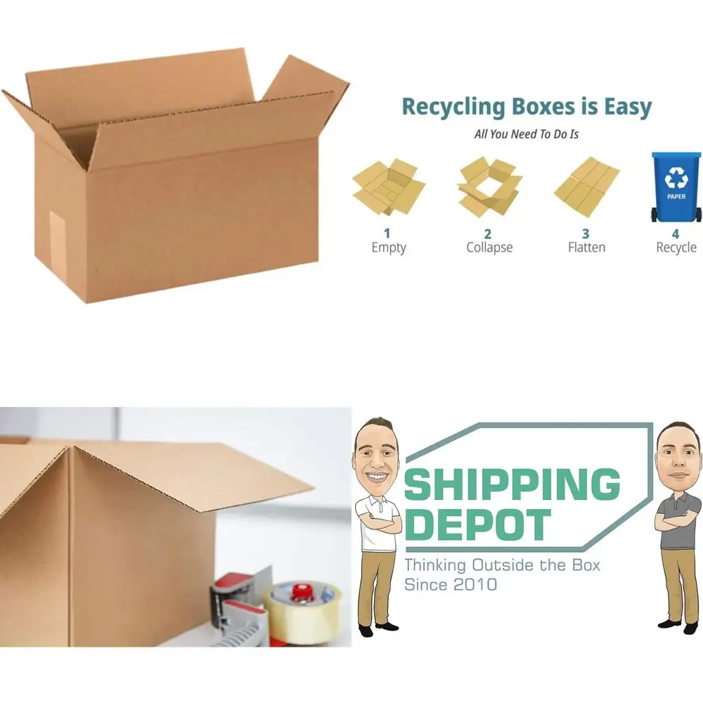 100-Pack of 12x6x6 Inch Corrugated Cardboard Boxes for Shipping, Packing, and Moving
100-Pack of 12x6x6 Inch Corrugated Cardboard Boxes for Shipping, Packing, and Moving