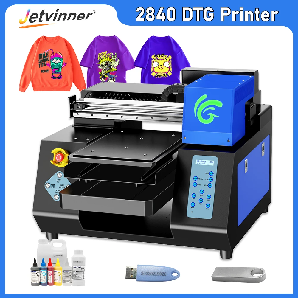 Принтер A3 DTG для Epson Dual XP600, печатающая головка, непосредственно для текстильной печатной машины, упаковка текстильных чернил для футболок
Принтер A3 DTG для Epson Dual XP600, печатающая головка, непосредственно для текстильной печатной машины, упаковка текстильных чернил для футболок