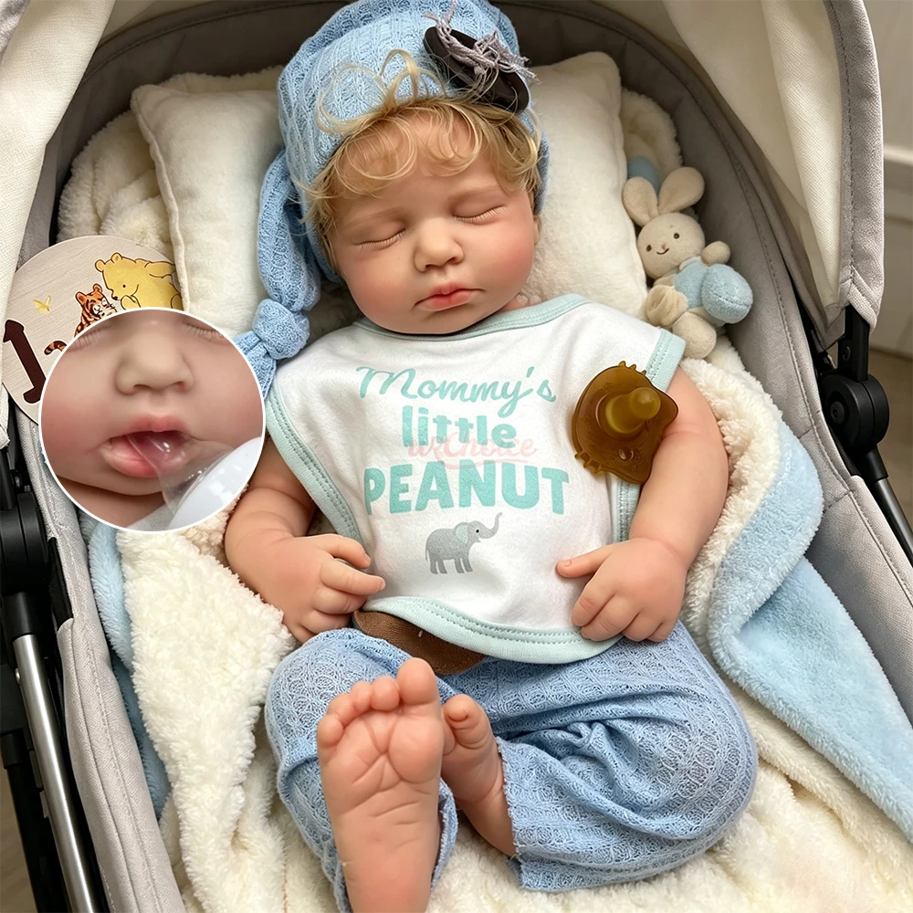20inch Loulou Can Open Mouth Silicone Reborn Baby with Golden Hair Soft Body Hand Painted Skin Weighted Doll for Christmas Gift
20inch Loulou Can Open Mouth Silicone Reborn Baby with Golden Hair Soft Body Hand Painted Skin Weighted Doll for Christmas Gift