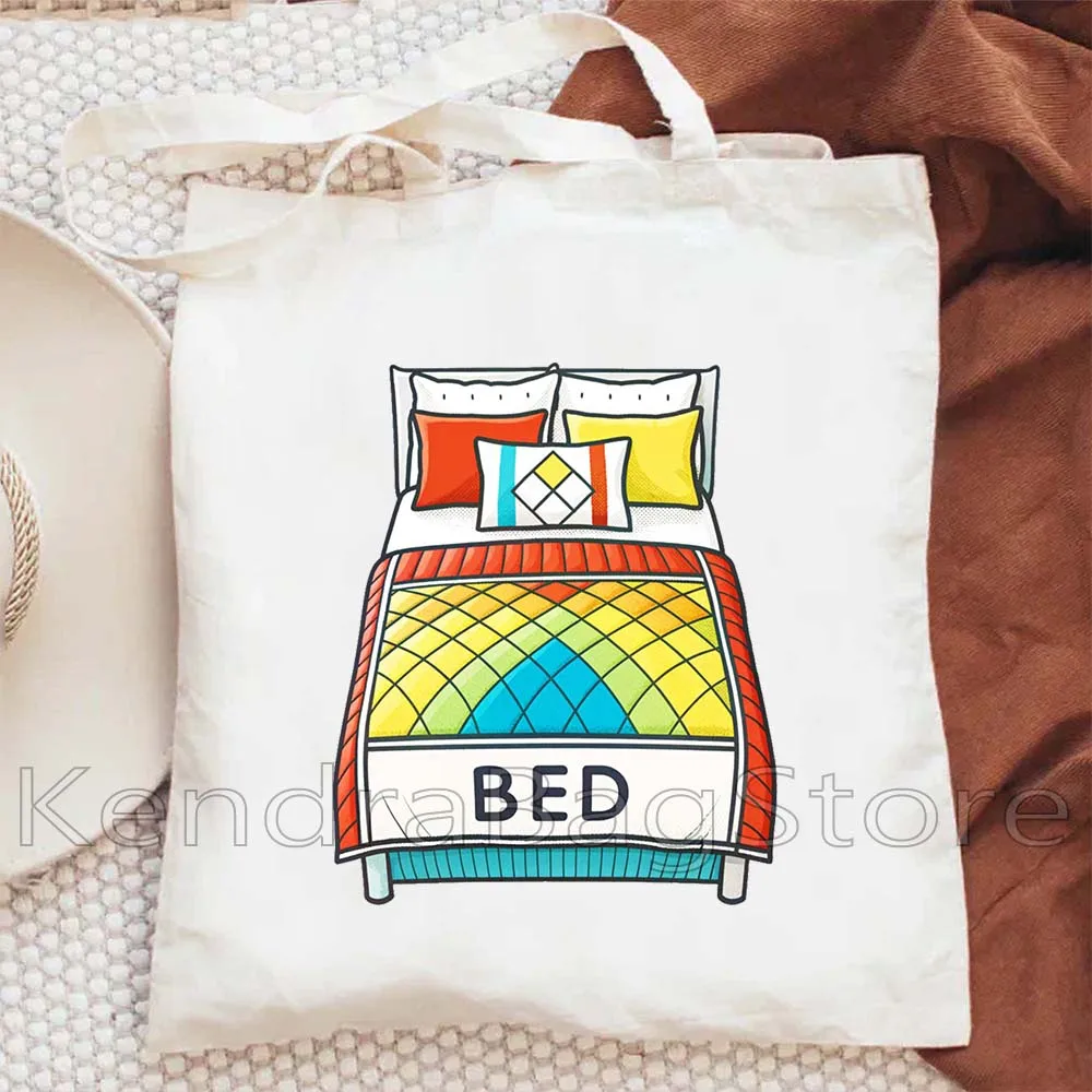 Colorful Cute Bed Print Canvas Tote Bag,Casual Shopping Bag, Upgraded Strap, Reusable Fashionable Shoulder Bag for Men and Women
Colorful Cute Bed Print Canvas Tote Bag,Casual Shopping Bag, Upgraded Strap, Reusable Fashionable Shoulder Bag for Men and Women