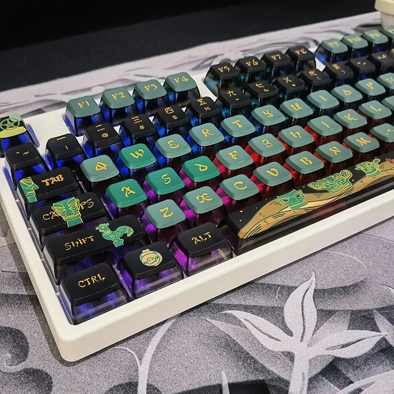 Keycaps for Mechanical Keyboard Transparent PBT Double Leather Keycaps Hot Sublimation ASA Deep Mountain Fog 120 Small Set
Keycaps for Mechanical Keyboard Transparent PBT Double Leather Keycaps Hot Sublimation ASA Deep Mountain Fog 120 Small Set