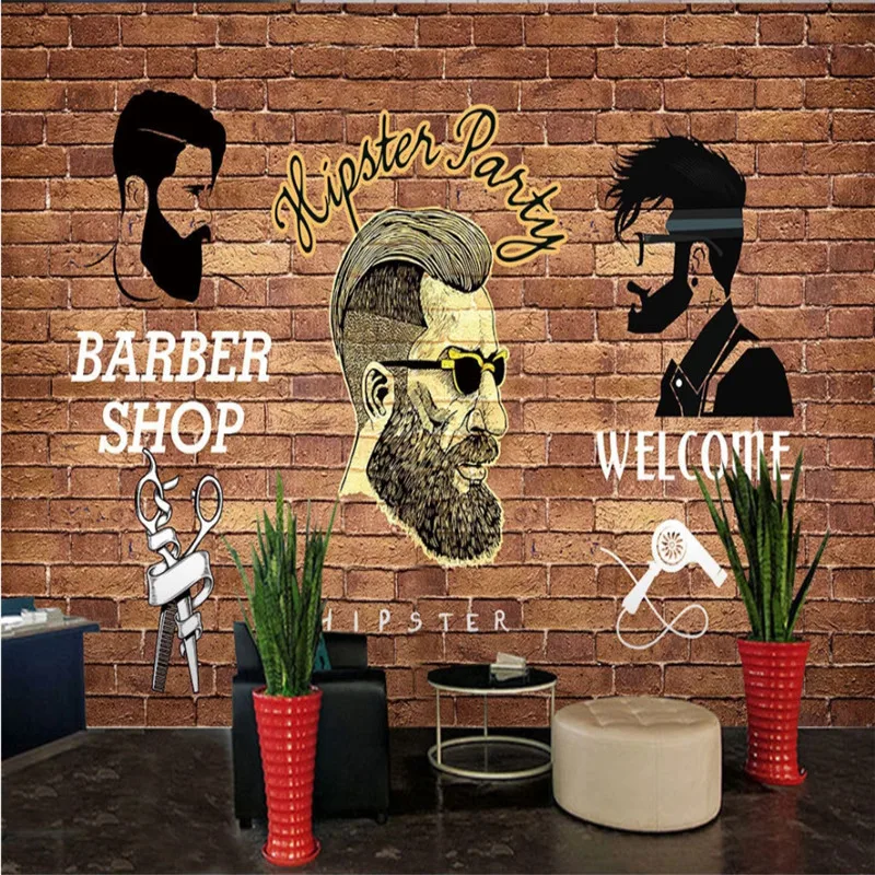 Custom Trend Hair Style Retro Red Brick Wall Background 3D Wallpaper Mural Barber Shop Mans Salon Industrial Decor Wall Paper 3D
Custom Trend Hair Style Retro Red Brick Wall Background 3D Wallpaper Mural Barber Shop Mans Salon Industrial Decor Wall Paper 3D