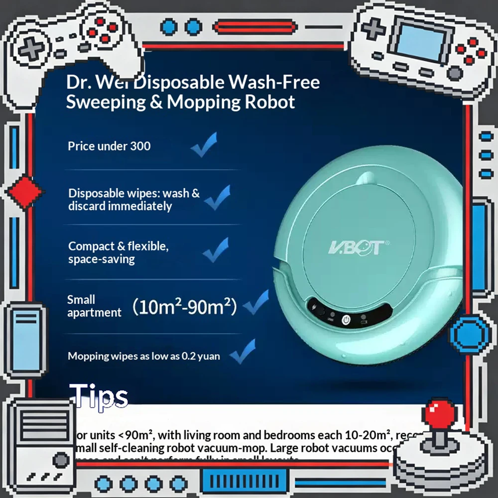 VBOT T270 Robot Vacuum Cleaner Sweep the cat hair, dust and hair Four modes Flexible cleaning Sweeping Robot Vacuum Gifts
VBOT T270 Robot Vacuum Cleaner Sweep the cat hair, dust and hair Four modes Flexible cleaning Sweeping Robot Vacuum Gifts