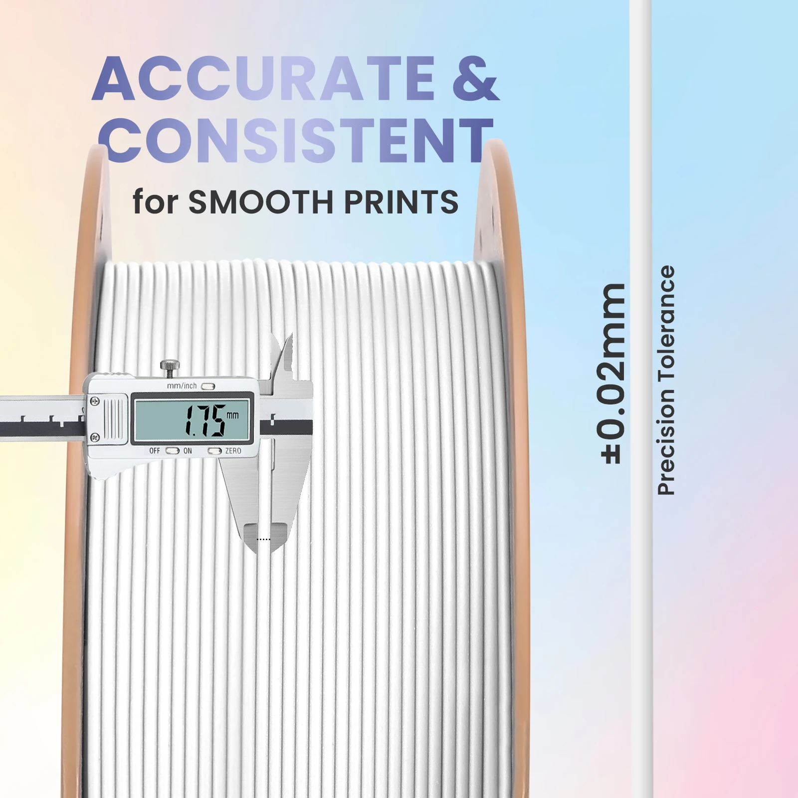 ERYONE 1,3KG PLA Lite 3D Printer Filament 1.75mm, Multiple colours, Low Warping Easy to Use, Perfect for Smooth Layer,1kg Spool
ERYONE 1,3KG PLA Lite 3D Printer Filament 1.75mm, Multiple colours, Low Warping Easy to Use, Perfect for Smooth Layer,1kg Spool