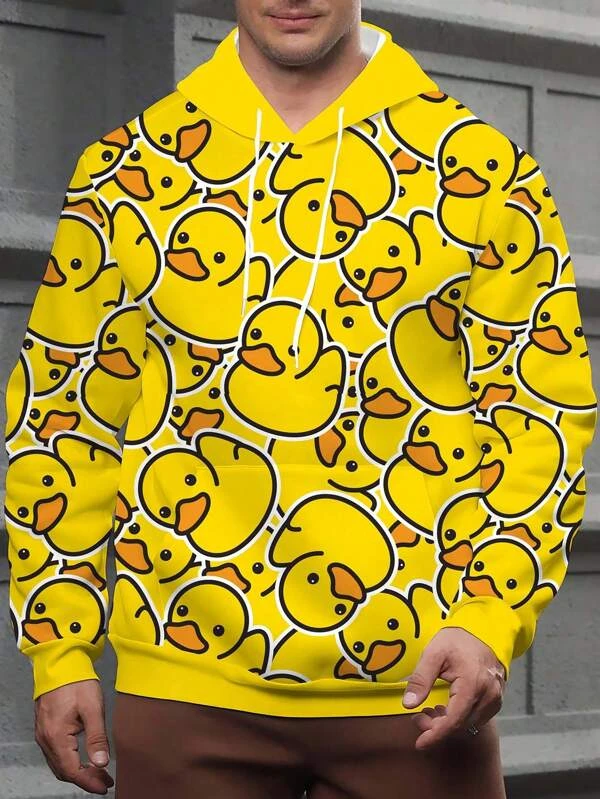 Мужская куртка с капюшоном больших размеров и забавной желтой уткой, повседневная толстовка обычного кроя с длинными рукавами, женская толстовка с капюшоном, детская толстовка
Мужская куртка с капюшоном больших размеров и забавной желтой уткой, повседневная толстовка обычного кроя с длинными рукавами, женская толстовка с капюшоном, детская толстовка