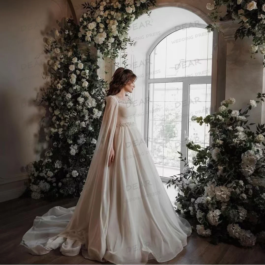 Charming Wedding Dresses Sexy A Line Women's Soft Shawl Bridal Gowns Sweep Train Sequined Formal Customized Vestidos De Novia
Charming Wedding Dresses Sexy A Line Women's Soft Shawl Bridal Gowns Sweep Train Sequined Formal Customized Vestidos De Novia