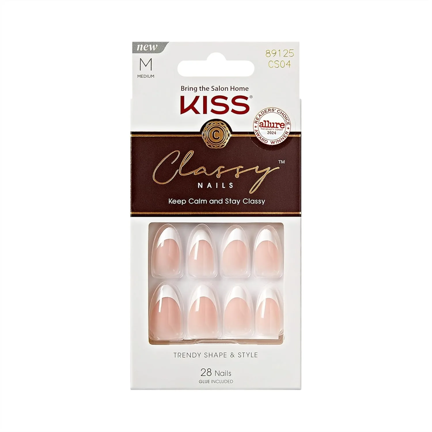 Press On Nails, White Almond Medium, 28 Pcs with Glue & File, DIY Manicure Kit
Press On Nails, White Almond Medium, 28 Pcs with Glue & File, DIY Manicure Kit
