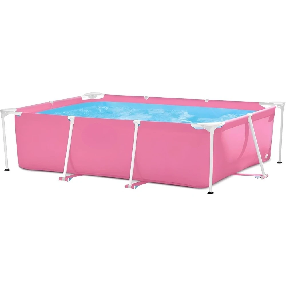 Rectangular Metal Frame Ground Outdoor Swimming Pool, 439 Gallons of Water, puncture-proof 3-ply PVC material Swimming Pool
Rectangular Metal Frame Ground Outdoor Swimming Pool, 439 Gallons of Water, puncture-proof 3-ply PVC material Swimming Pool