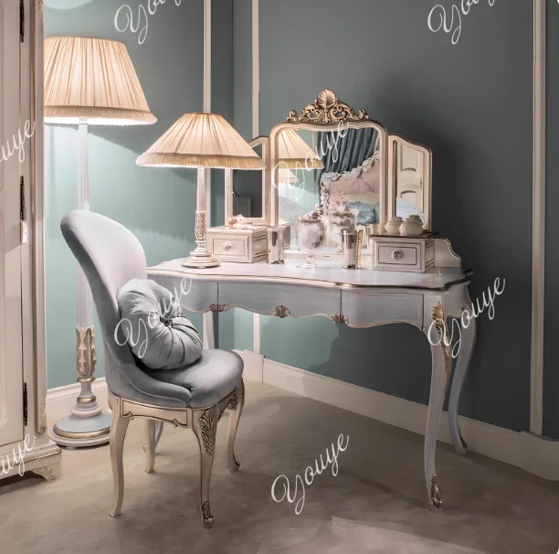 A49 French Retro Old Dresser American Light Luxury Solid Wood Dressing Table Master Bedroom Storage Table Mirror Combination
A49 French Retro Old Dresser American Light Luxury Solid Wood Dressing Table Master Bedroom Storage Table Mirror Combination