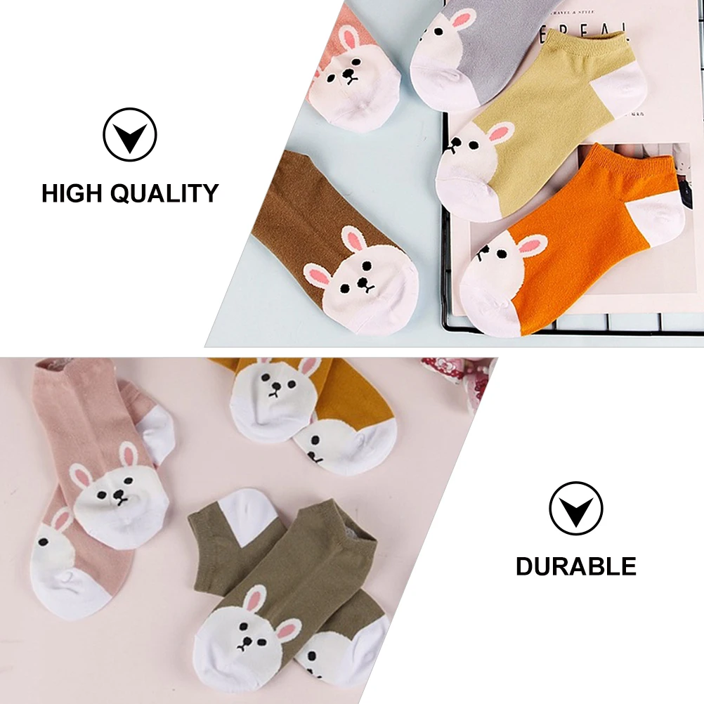 5 Pairs Girls Anklet Low Boat Cut Cotton Short Spring Girl Rabbit Pattern Socks Boat Socks Summer Wear
5 Pairs Girls Anklet Low Boat Cut Cotton Short Spring Girl Rabbit Pattern Socks Boat Socks Summer Wear
