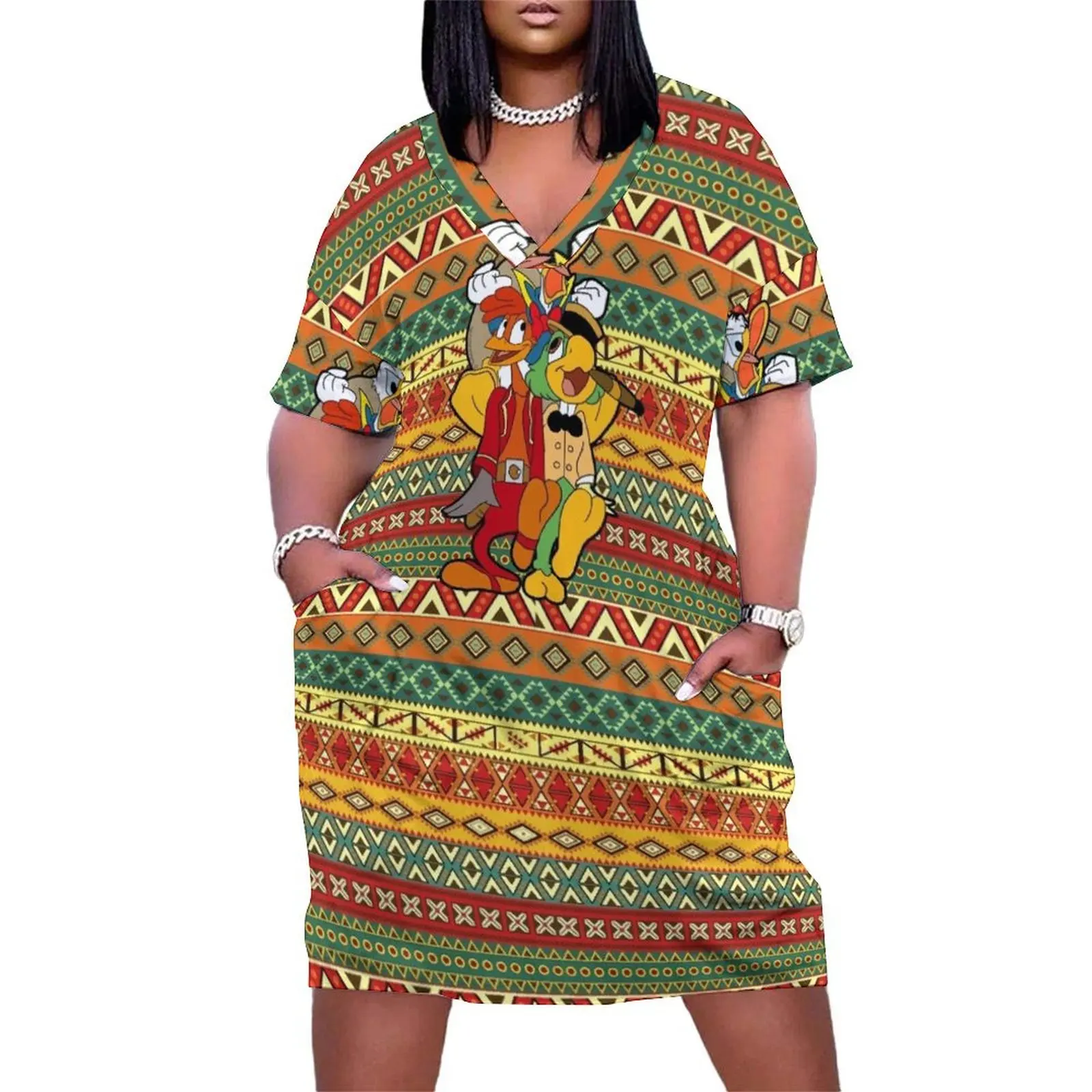 The 3 Caballeros Striped Design Loose Pocket Dress women's evening dress 2025 long sleeve dress
The 3 Caballeros Striped Design Loose Pocket Dress women's evening dress 2025 long sleeve dress