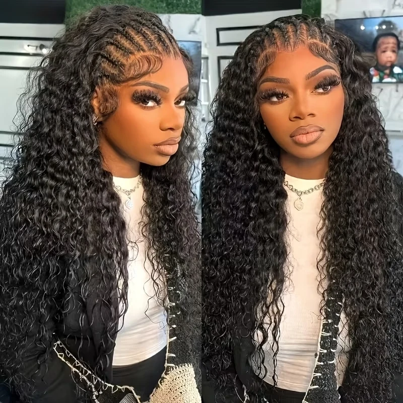 Brazilian Virgin Deep Curly Glueless Human Hair Wigs 250% Deep Wave 13x6 HD Lace Front Wigs Unprocessed Black Deep Curly Lace Wigs Pre Plucked Pre Bleached For Women Curly Lace Frontal Wigs With Baby Hair
Brazilian Virgin Deep Curly Glueless Human Hair Wigs 250% Deep Wave 13x6 HD Lace Front Wigs Unprocessed Black Deep Curly Lace Wigs Pre Plucked Pre Bleached For Women Curly Lace Frontal Wigs With Baby Hair