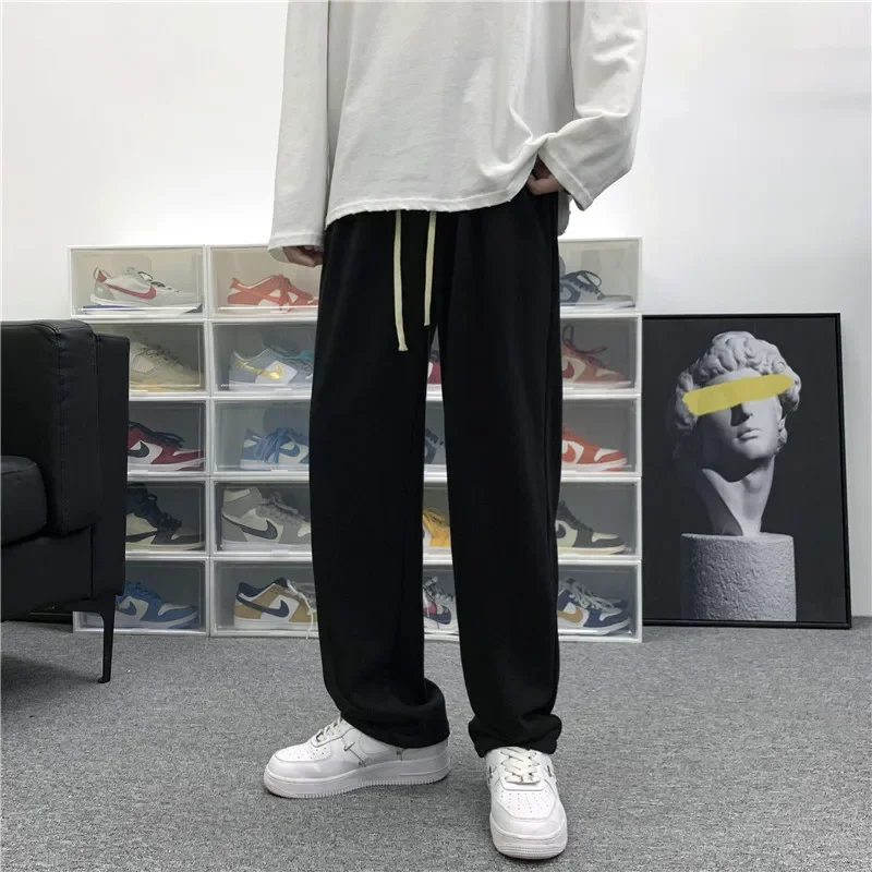 2023 Male Spring Autumn Sweatpants for Men Straight Leg Loose Casual Pants Wide Trousers Solid Color Clothes H101
2023 Male Spring Autumn Sweatpants for Men Straight Leg Loose Casual Pants Wide Trousers Solid Color Clothes H101