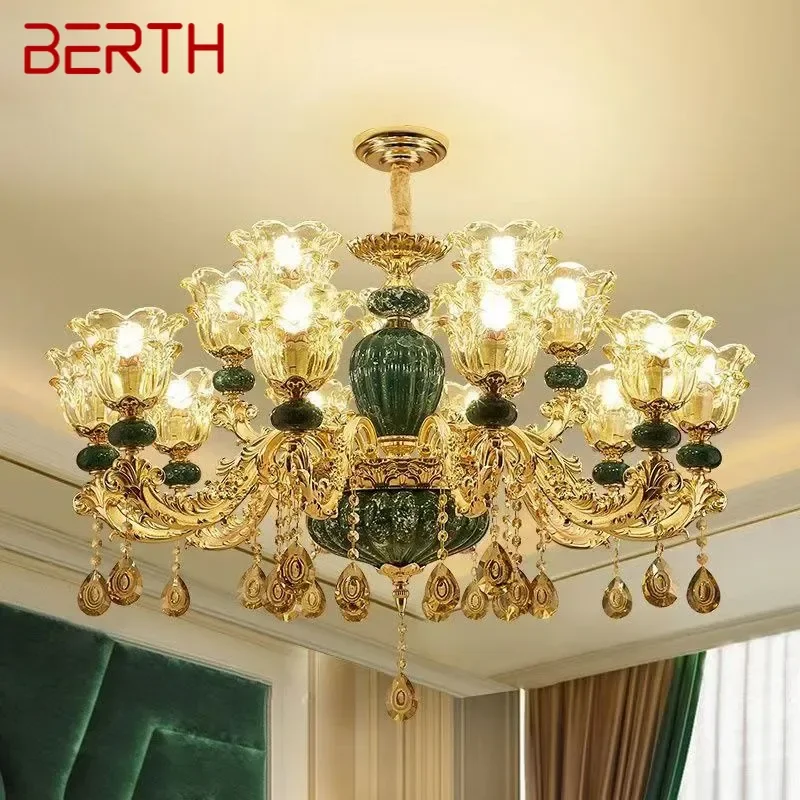BERTH Европейская Роскошная Хрустальная Люстра Светодиодная Американская Гостиная Ресторан Спальня Вилла Отель Магазин Одежды Подвесной Светильник 
BERTH Европейская Роскошная Хрустальная Люстра Светодиодная Американская Гостиная Ресторан Спальня Вилла Отель Магазин Одежды Подвесной Светильник
