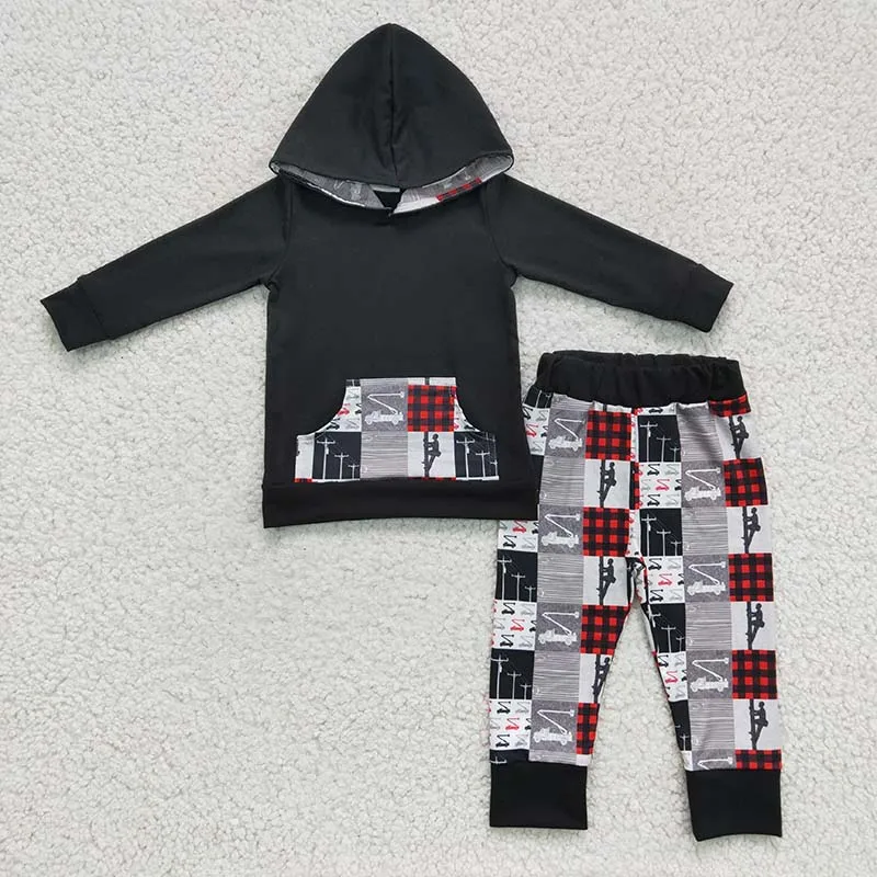Baby Boy Hoodie Sweater Toddler Long Sleeves Black Shirt Set Wholesale Kids Hooded Outfit Children Cotton Pants 
Baby Boy Hoodie Sweater Toddler Long Sleeves Black Shirt Set Wholesale Kids Hooded Outfit Children Cotton Pants