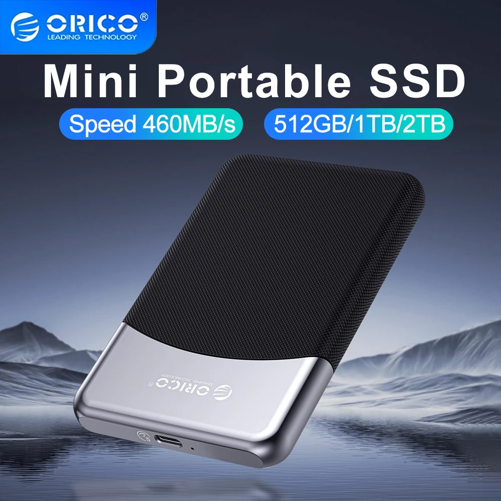 ORICO MINI Portable SSD 500MB/S External Solid State Drive High-speed USB 3.2 Gen1 Type- C PSSD 1T 2T for HUAWEI MateBook Laptop
ORICO MINI Portable SSD 500MB/S External Solid State Drive High-speed USB 3.2 Gen1 Type- C PSSD 1T 2T for HUAWEI MateBook Laptop