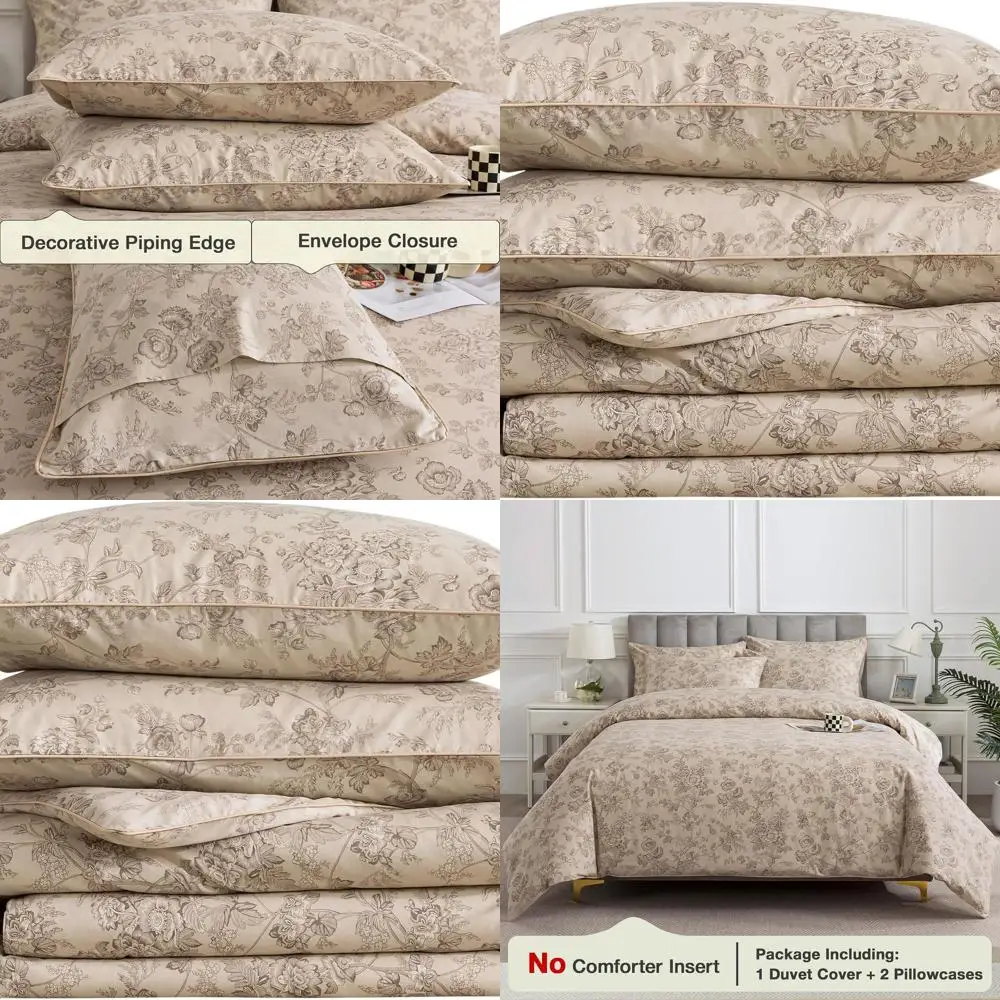 Комплект пододеяльников из 100% хлопка с цветочным принтом размера «queen-size», бежевый потертый шикарный узор, двусторонняя молния, винтажный дизайн туалета, кровать из трех предметов
Комплект пододеяльников из 100% хлопка с цветочным принтом размера «queen-size», бежевый потертый шикарный узор, двусторонняя молния, винтажный дизайн туалета, кровать из трех предметов