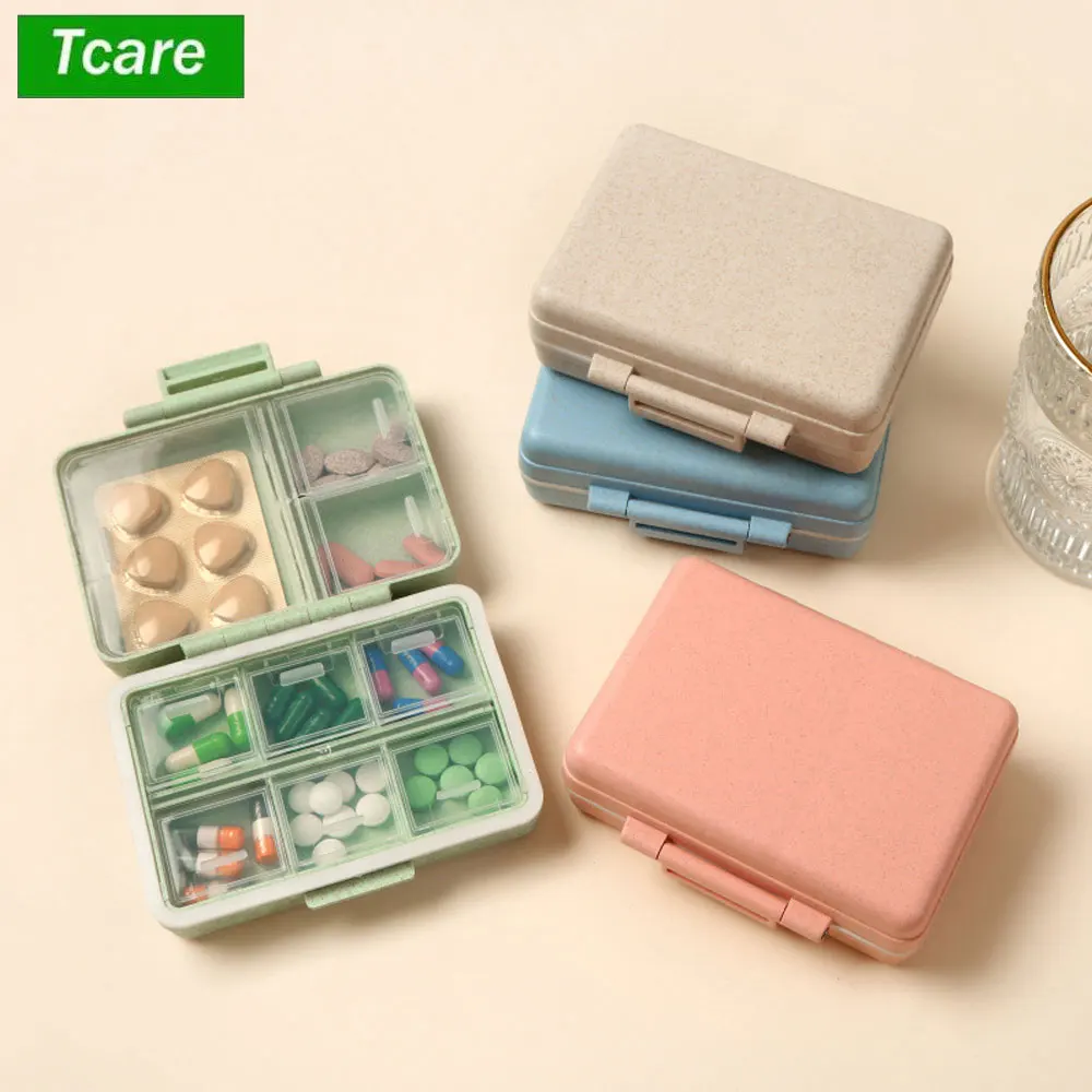 Дорожная коробка для таблеток с 9 отделениями, органайзер для таблеток, еженедельный влагостойкий маленький футляр для таблеток для карманного кошелька, ежедневный портативный контейнер 
Дорожная коробка для таблеток с 9 отделениями, органайзер для таблеток, еженедельный влагостойкий маленький футляр для таблеток для карманного кошелька, ежедневный портативный контейнер