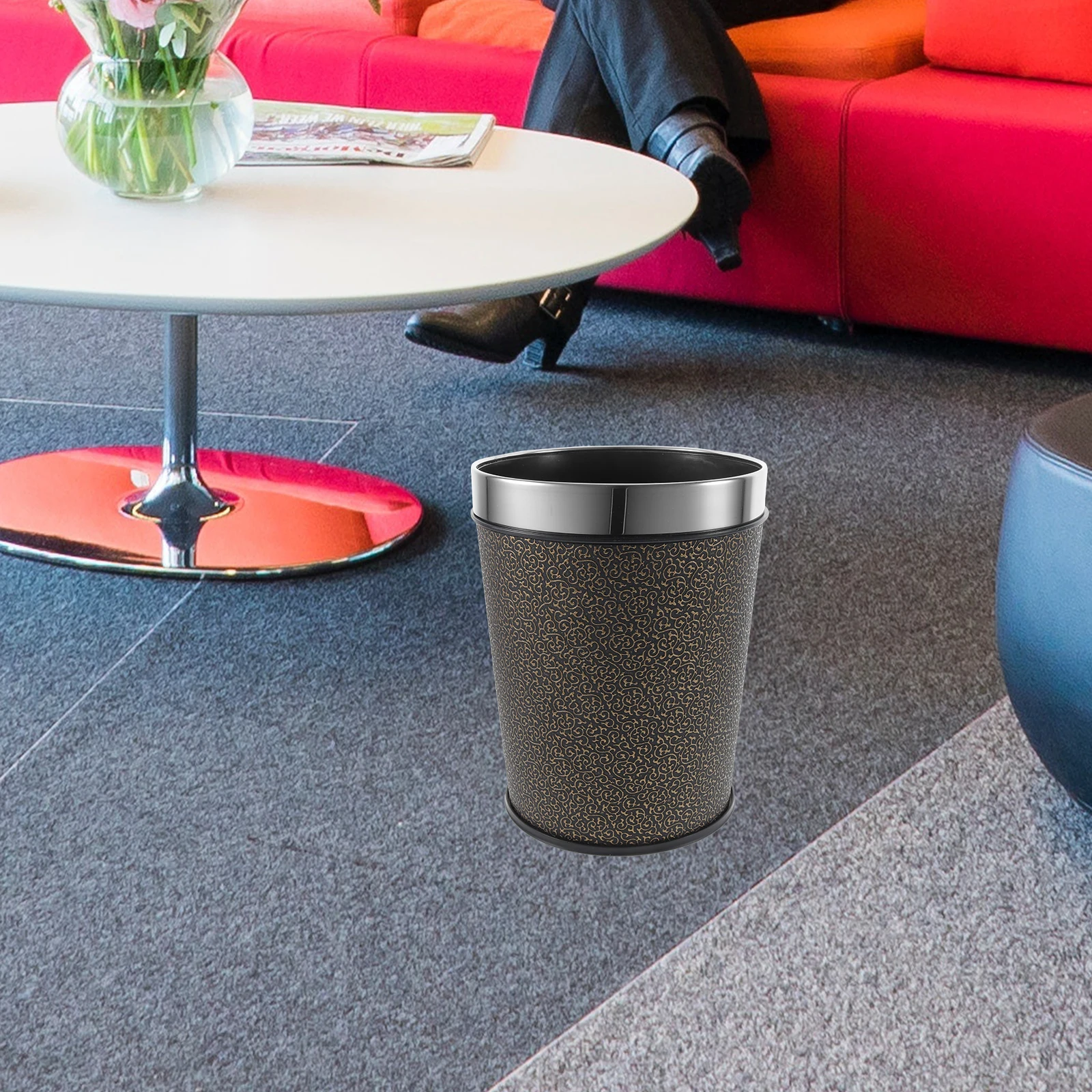 Large Capacity Trash Can Vintage Style Plastic Waste Basket For Bathroom Bedroom Home Office Multi-Function
Large Capacity Trash Can Vintage Style Plastic Waste Basket For Bathroom Bedroom Home Office Multi-Function