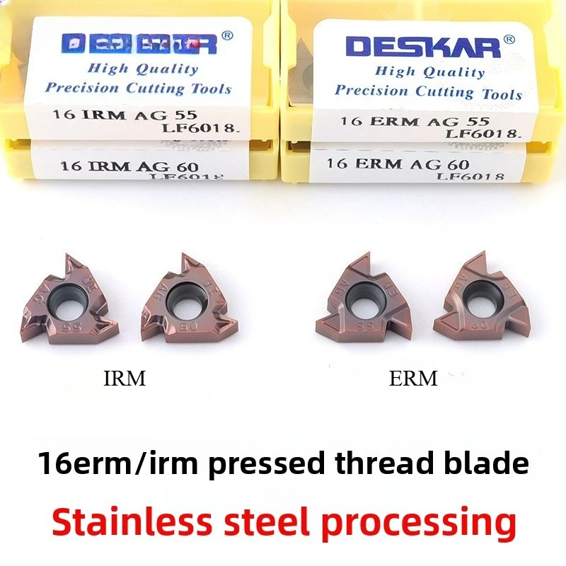 10 Pcs 16ERM/IRM CNC Blade, for Stainless Steel
10 Pcs 16ERM/IRM CNC Blade, for Stainless Steel