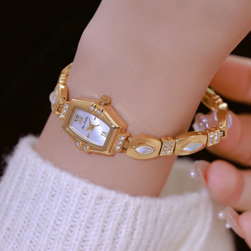 Женские часы, роскошный браслет из натурального камня со стразами, кварцевые повседневные платья, женские часы, элегантные ювелирные аксессуары, подарок
Женские часы, роскошный браслет из натурального камня со стразами, кварцевые повседневные платья, женские часы, элегантные ювелирные аксессуары, подарок