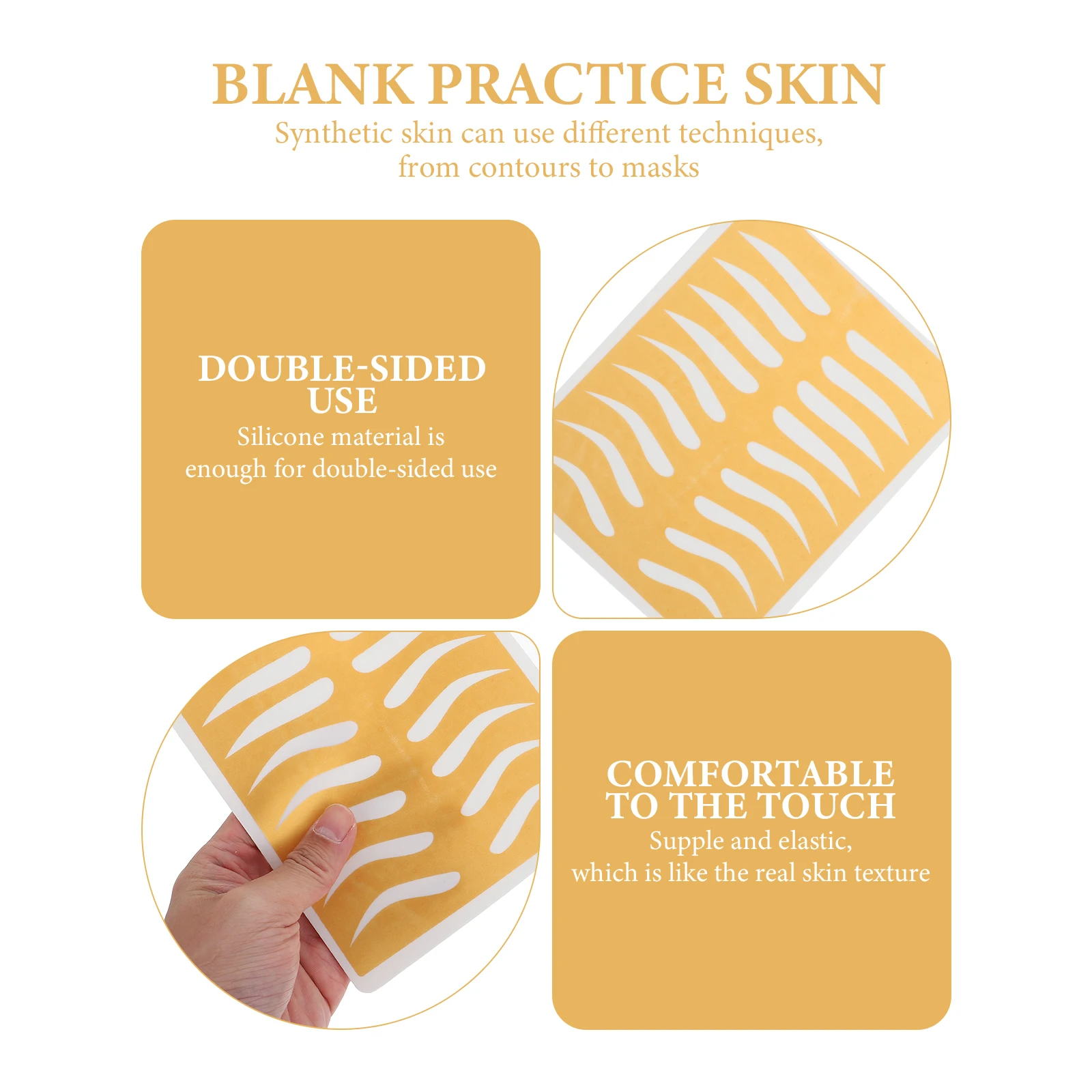 5 Pcs Eyebrow Practice Skin Tattoo Tattoos Blank Eyebrows Synthetic for Tattooing Fake Artificial Training
5 Pcs Eyebrow Practice Skin Tattoo Tattoos Blank Eyebrows Synthetic for Tattooing Fake Artificial Training