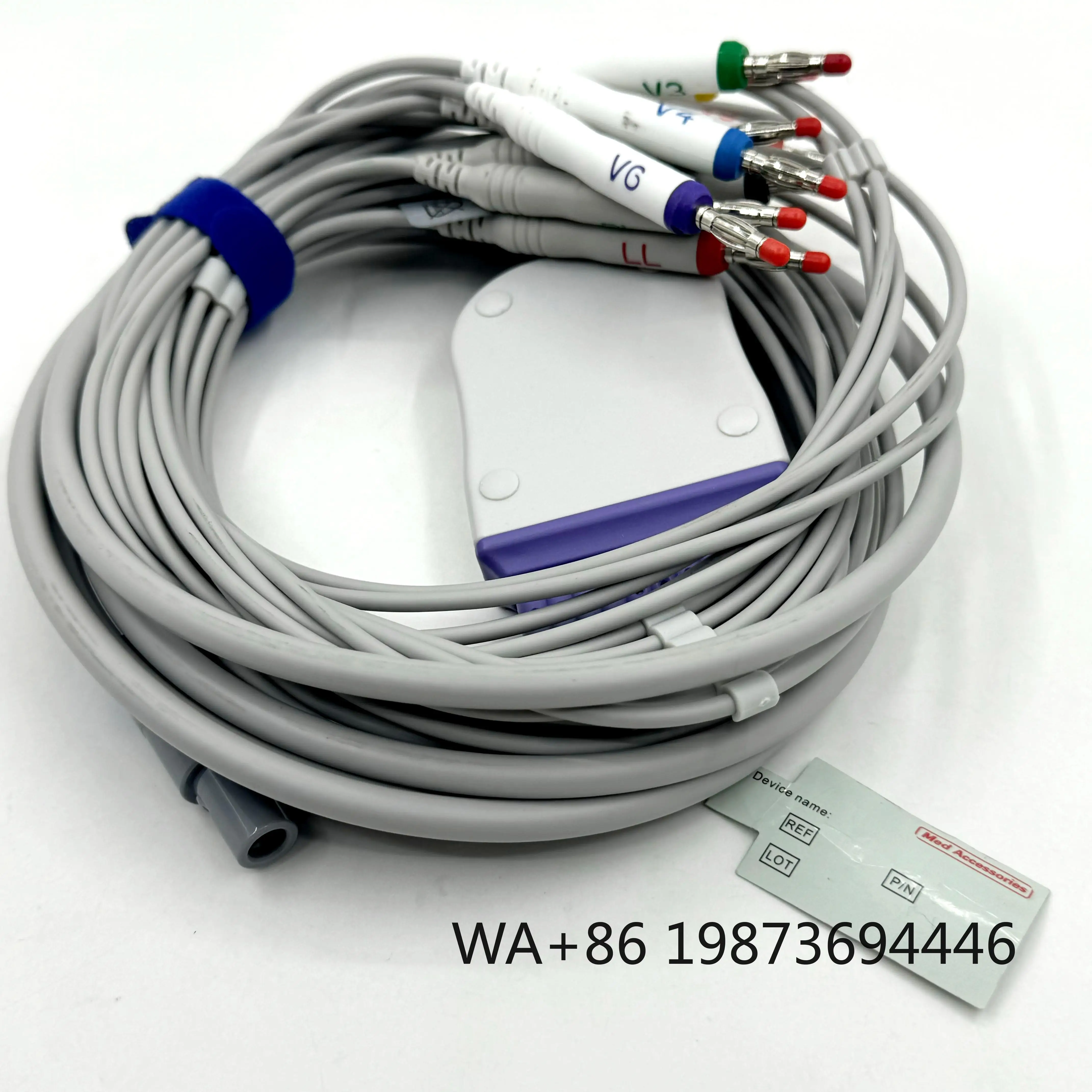 10 Lead EKG Cable with Banana End, Medical-Grade TPU ISO Certified
10 Lead EKG Cable with Banana End, Medical-Grade TPU ISO Certified