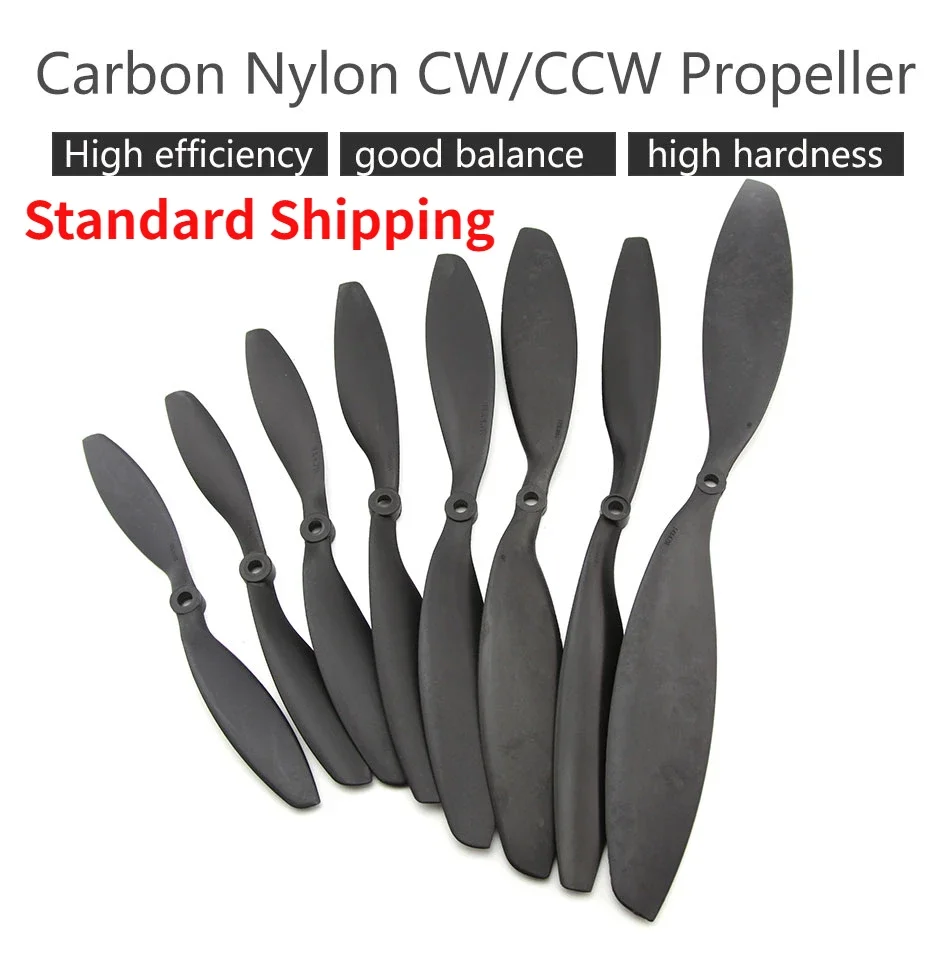 2Pairs(2CW+2CCW) Gemfan Carbon Nylon Propeller 7038 8038 8045 9047 1038 1045 1050 1147 1245 for RC Multirotor Fixed-Wing
2Pairs(2CW+2CCW) Gemfan Carbon Nylon Propeller 7038 8038 8045 9047 1038 1045 1050 1147 1245 for RC Multirotor Fixed-Wing