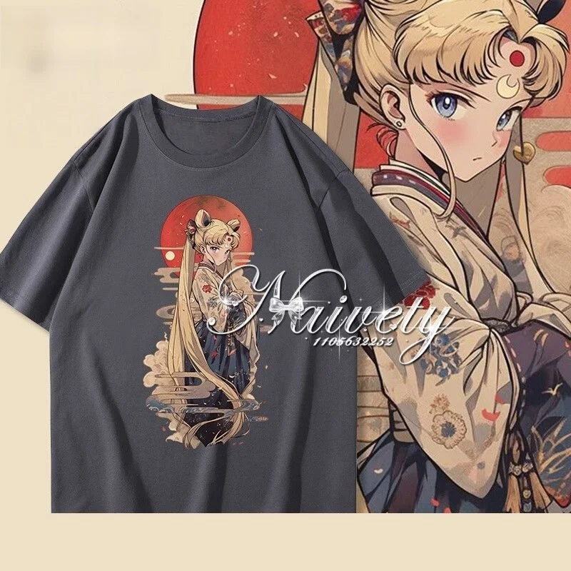 2026 Summer Fashion Clothes Sailor Moon Graphic T-shirt Men Women Anime Print Short Sleeve Tee Oversized Streetwear Kawaii
2026 Summer Fashion Clothes Sailor Moon Graphic T-shirt Men Women Anime Print Short Sleeve Tee Oversized Streetwear Kawaii