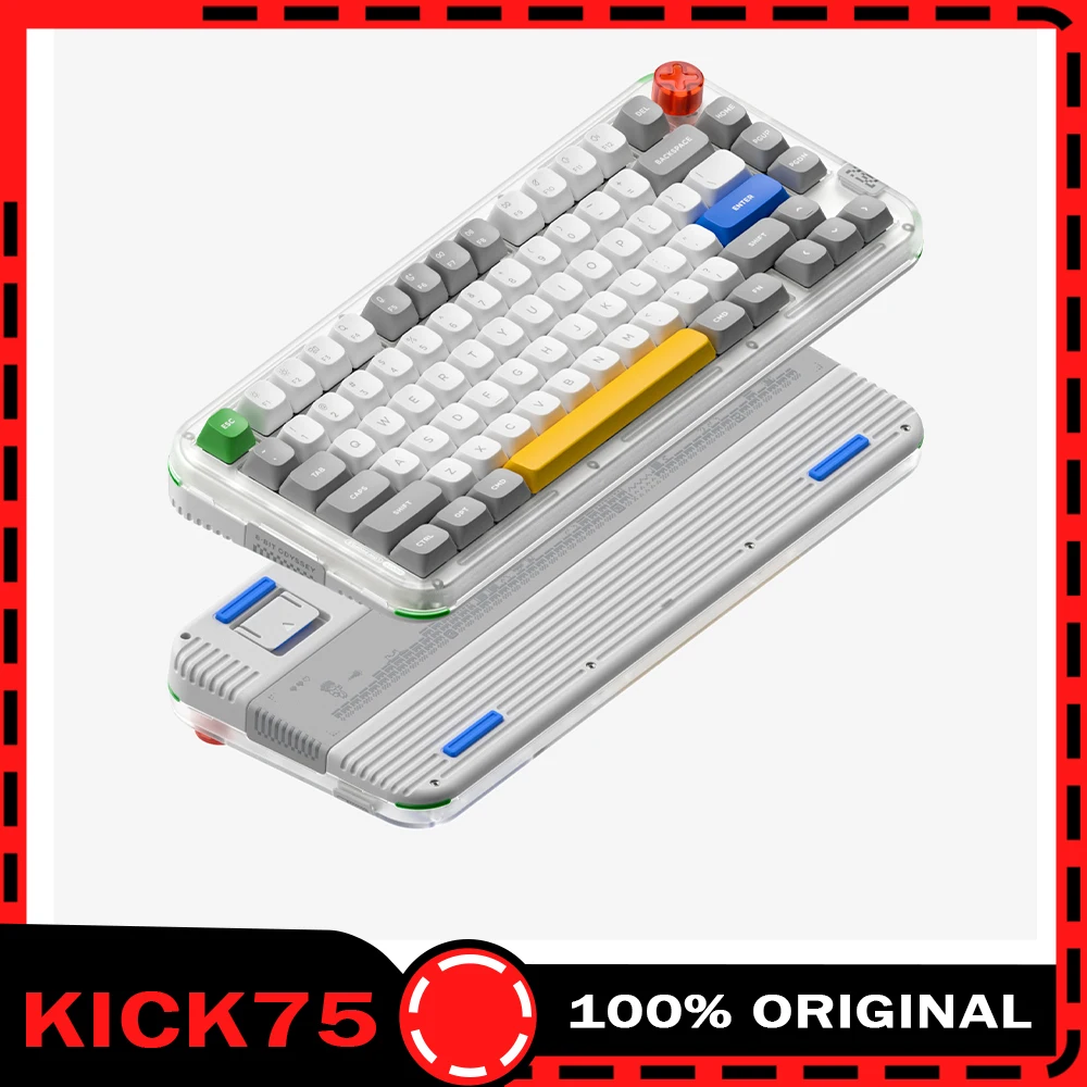 NuPhy Kick75 Mechanical Keyboard High Switch Low Switch Switchable Three Mode Gaming Keyboard With Knob RGB Gasket PC Gamer Gift
NuPhy Kick75 Mechanical Keyboard High Switch Low Switch Switchable Three Mode Gaming Keyboard With Knob RGB Gasket PC Gamer Gift