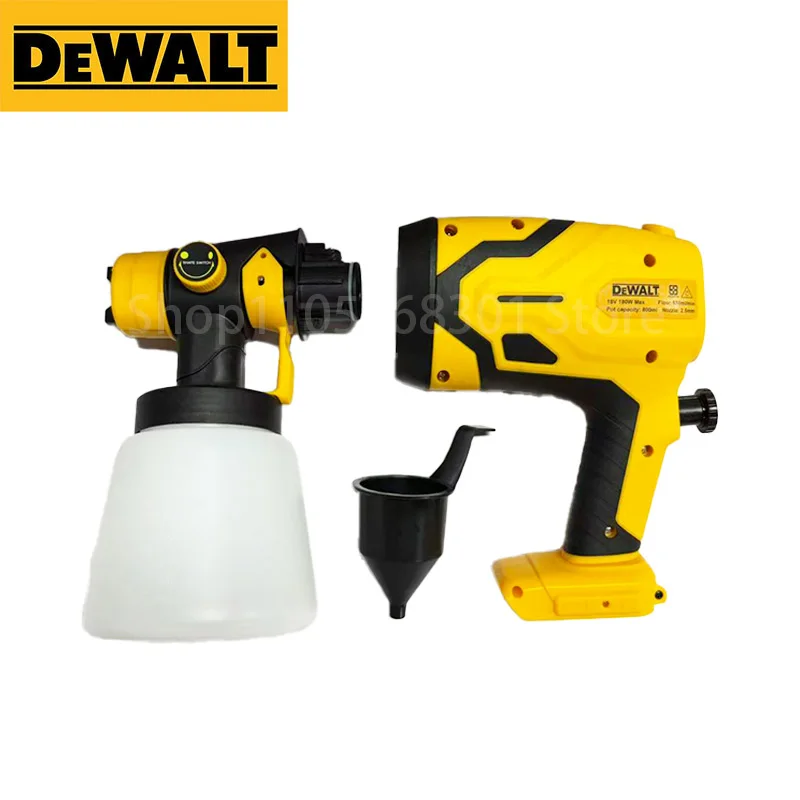 DEWALT Wireless Electric Spray Gun 800ML Portable Paint Sprayer High Power Auto Furniture Coating Gun For DEWALT Battery
DEWALT Wireless Electric Spray Gun 800ML Portable Paint Sprayer High Power Auto Furniture Coating Gun For DEWALT Battery