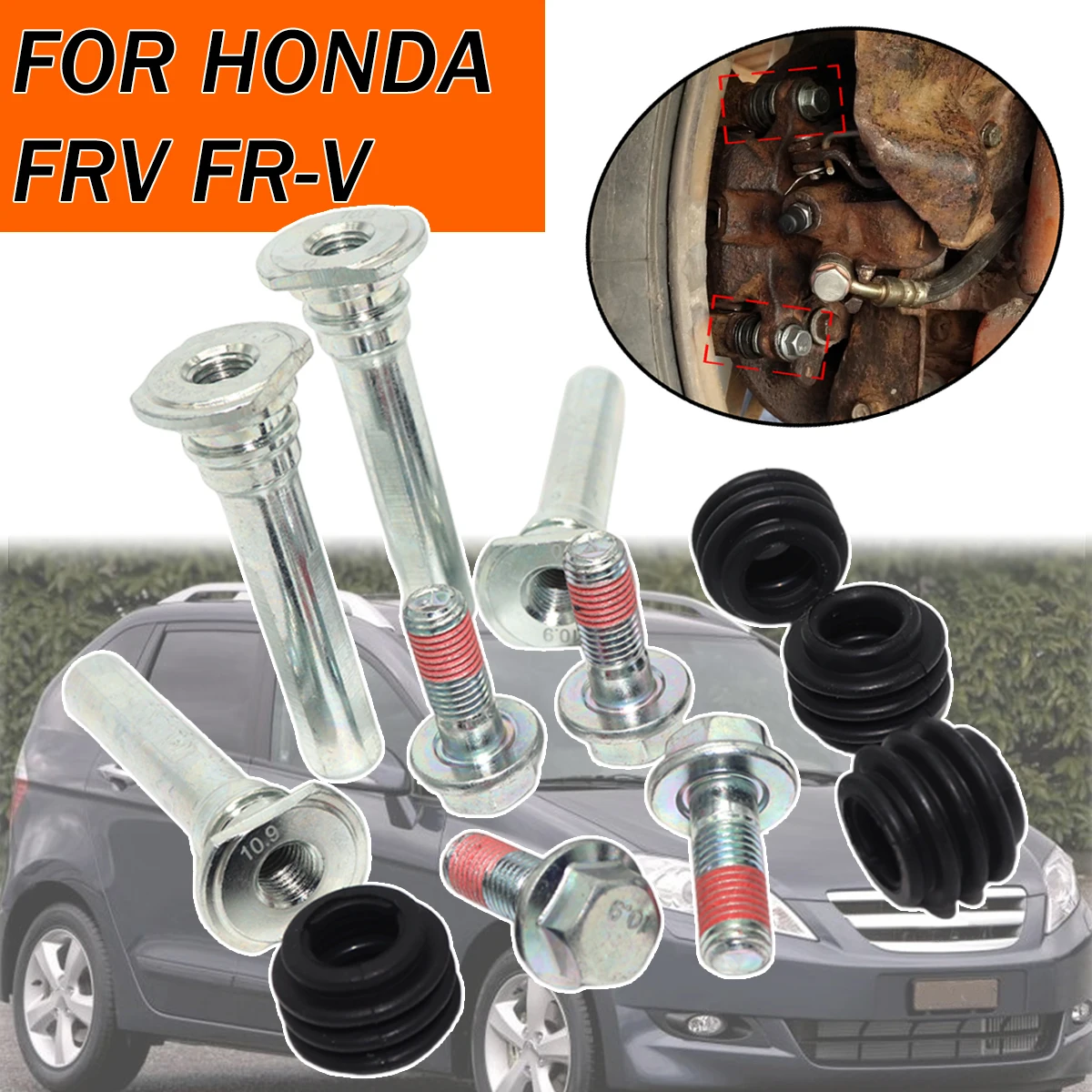 Rear Left Right Caliper Cylinder Slider Guide Pin For Disc Housing Bolt Rubber Bushing Boot Seal Kit For HONDA FRV FR-V 2005-
Rear Left Right Caliper Cylinder Slider Guide Pin For Disc Housing Bolt Rubber Bushing Boot Seal Kit For HONDA FRV FR-V 2005-