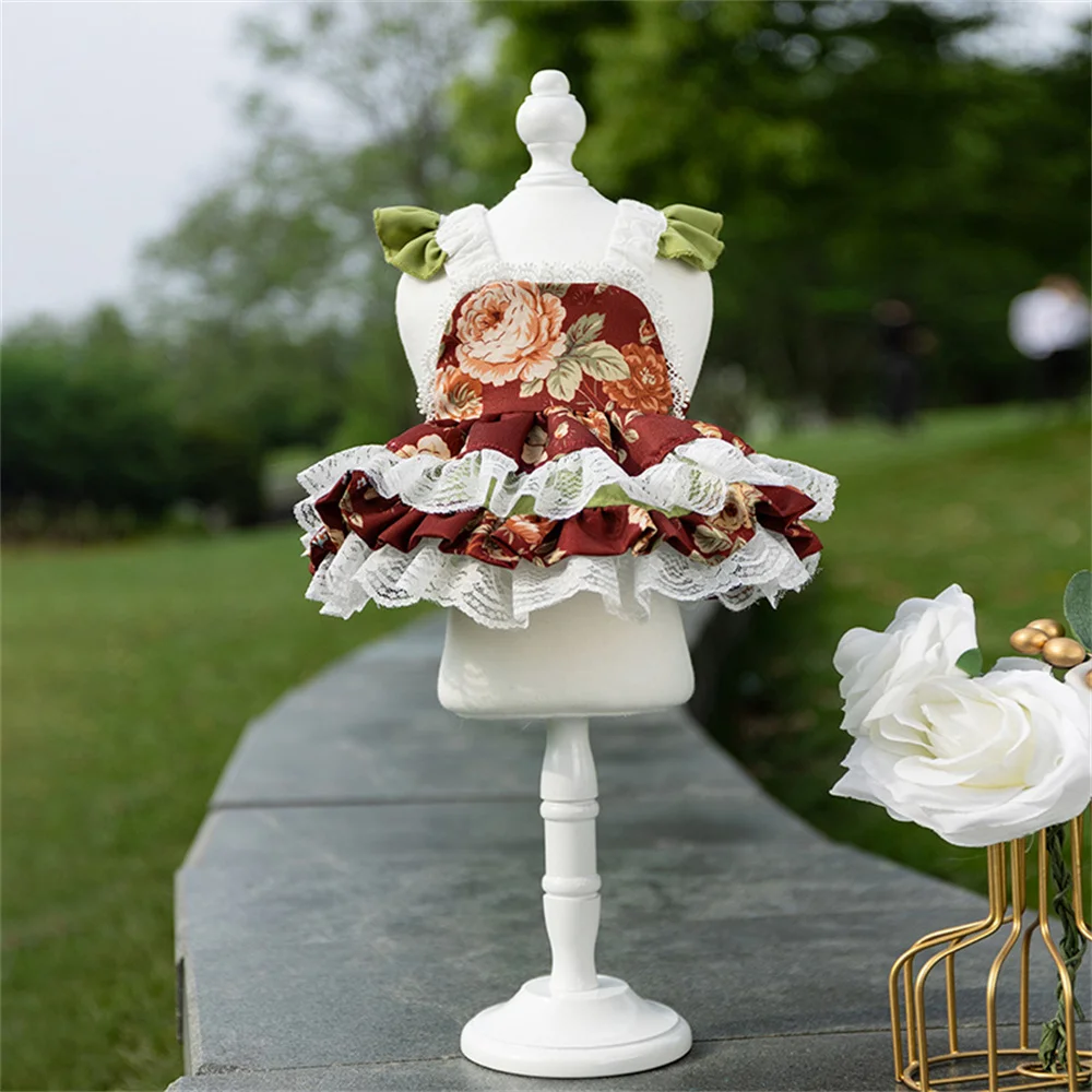 Pet Clothes Princess Bow Dress Birthday Party Dogs Spring Summer Colorful Lace Dress Lovely Bow Dress Dog Costume
Pet Clothes Princess Bow Dress Birthday Party Dogs Spring Summer Colorful Lace Dress Lovely Bow Dress Dog Costume