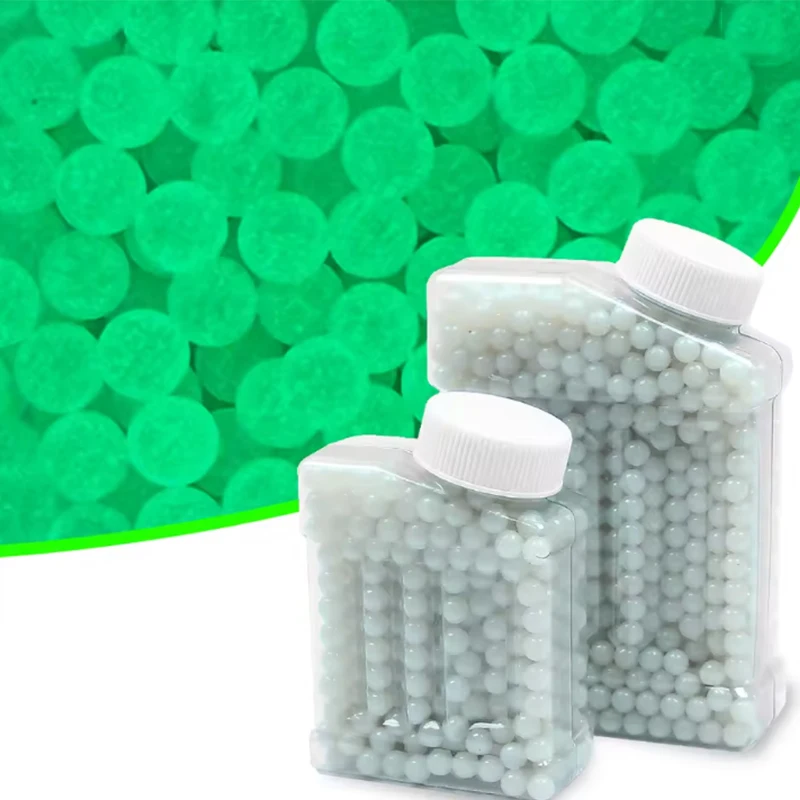 1W 6mm Glow In Dark Fluorescent Plastic Round Beads, Luminous Replacement Balls for Outdoor Shooting Game Toy Accessories
1W 6mm Glow In Dark Fluorescent Plastic Round Beads, Luminous Replacement Balls for Outdoor Shooting Game Toy Accessories