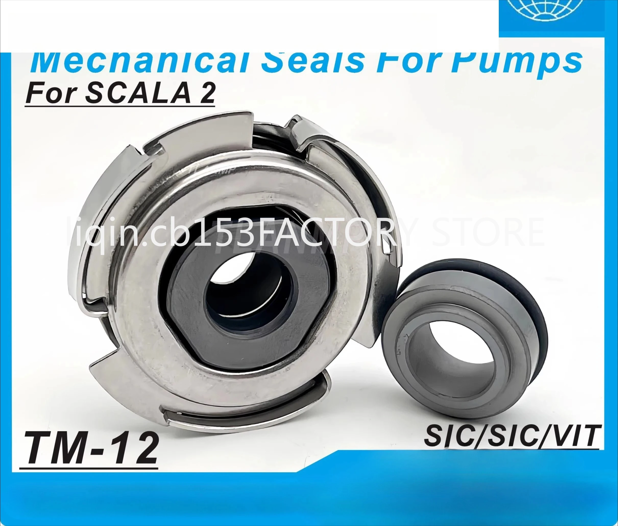 TM-12 TM-12S mechanical seal used for GrundfosSCALA 2 water pump (PN: 99016024)
TM-12 TM-12S mechanical seal used for GrundfosSCALA 2 water pump (PN: 99016024)