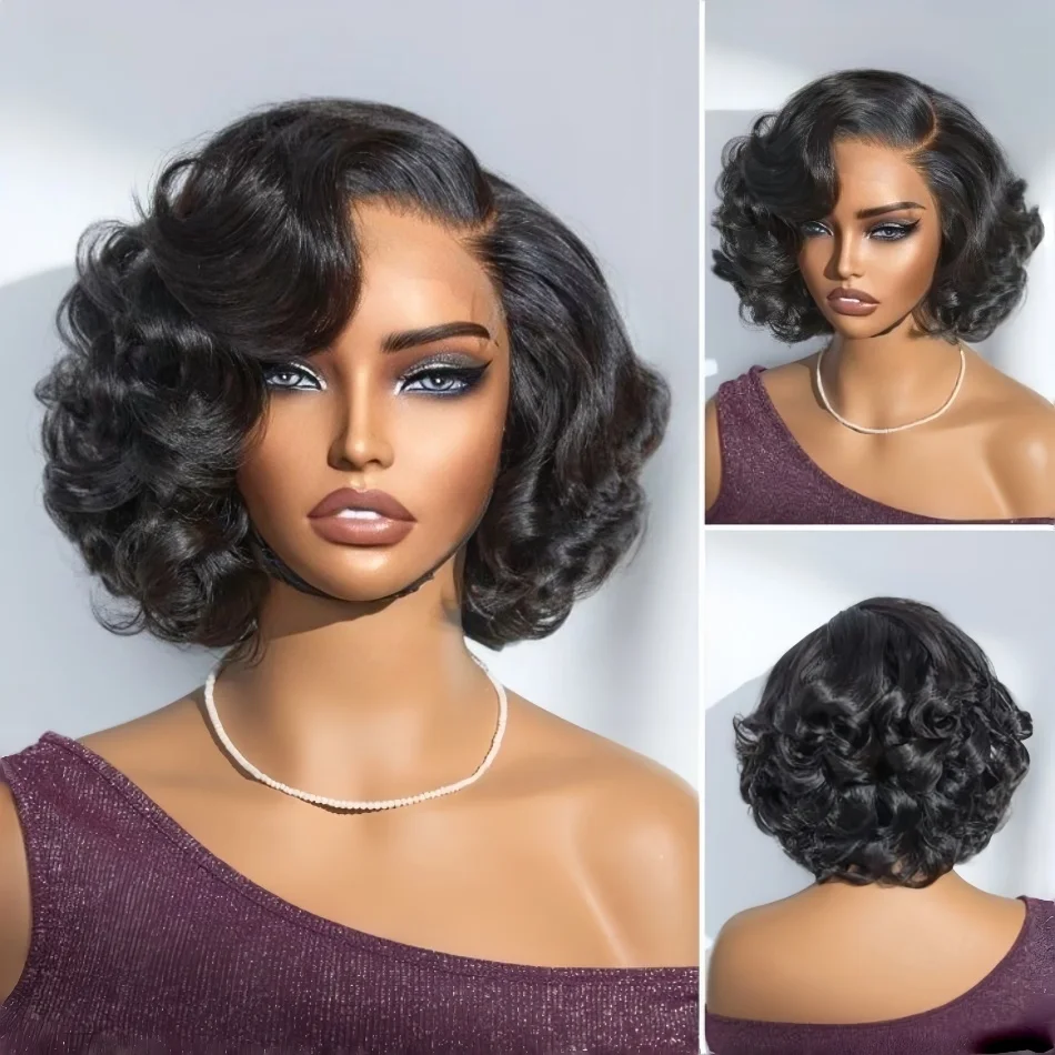 Body Wave Short Bob 13x4 Transparent Lace Front Human Hair Wigs 4x4 5x5 HD Pre Plucked Lace Frontal Wig For Black Women
Body Wave Short Bob 13x4 Transparent Lace Front Human Hair Wigs 4x4 5x5 HD Pre Plucked Lace Frontal Wig For Black Women