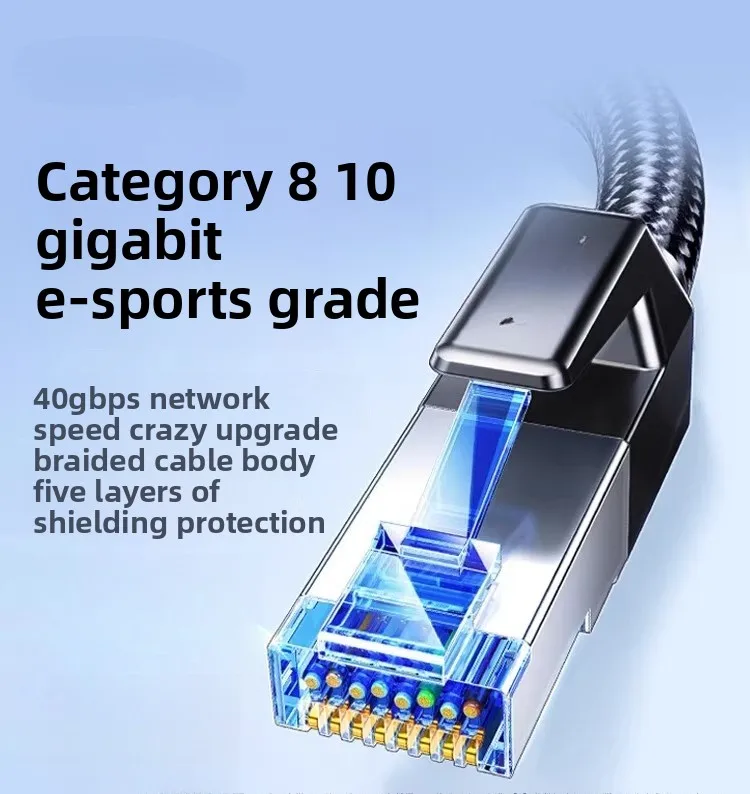 For Ugreen Cat6/7/8 10Gbps Ethernet Cable NW153
For Ugreen Cat6/7/8 10Gbps Ethernet Cable NW153