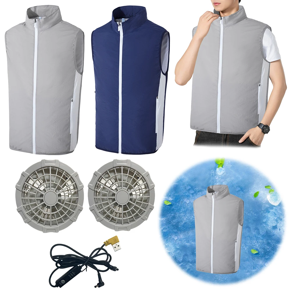 Summer Air-conditioned Clothes for Men Women Cool Vest Hiking Clothes for High Temperature Work 
Summer Air-conditioned Clothes for Men Women Cool Vest Hiking Clothes for High Temperature Work