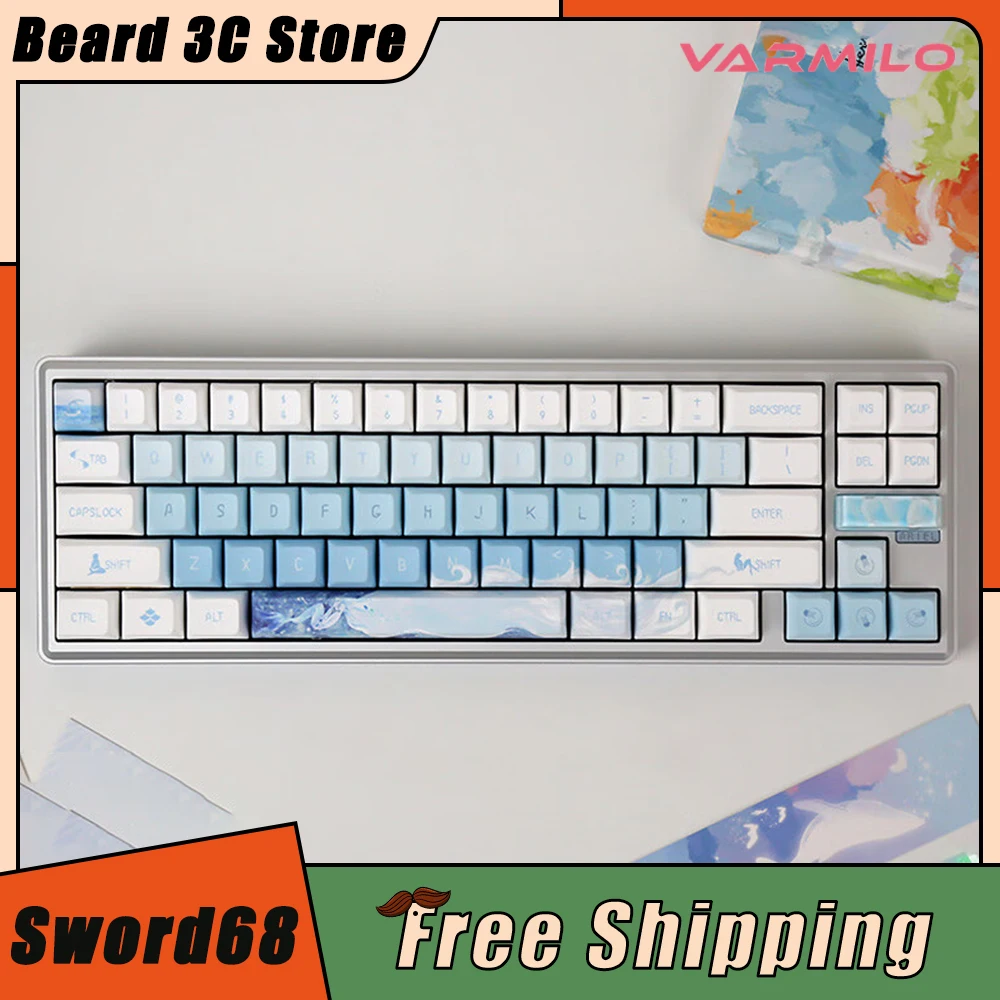 Механическая клавиатура Varmilo Sword68 Vtp68 из алюминиевого сплава, трехрежимная динамическая Беспроводная игровая клавиатура RGB с горячей заменой и низкой задержкой для Mac
Механическая клавиатура Varmilo Sword68 Vtp68 из алюминиевого сплава, трехрежимная динамическая Беспроводная игровая клавиатура RGB с горячей заменой и низкой задержкой для Mac