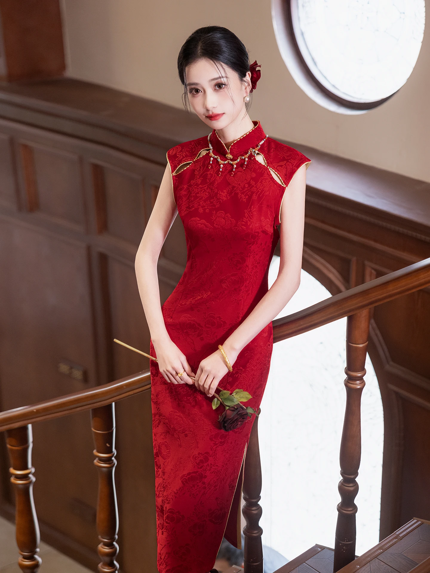 Red Young Bride Wedding Dress New Chinese Style Shorter Version Daily Wear Beautiful Young Model Polyester Fiber
Red Young Bride Wedding Dress New Chinese Style Shorter Version Daily Wear Beautiful Young Model Polyester Fiber
