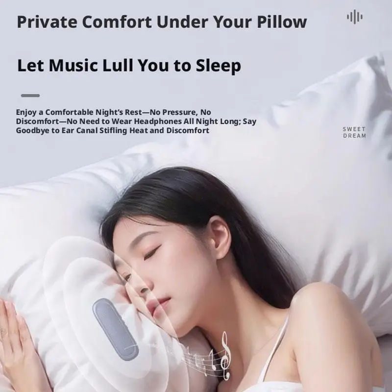 Under Pillow Sleep Speaker Bluetooth 5.4, Charging Aid Portable Card Type-C Sleep Timer, 30/60min Playback, U9O5
Under Pillow Sleep Speaker Bluetooth 5.4, Charging Aid Portable Card Type-C Sleep Timer, 30/60min Playback, U9O5