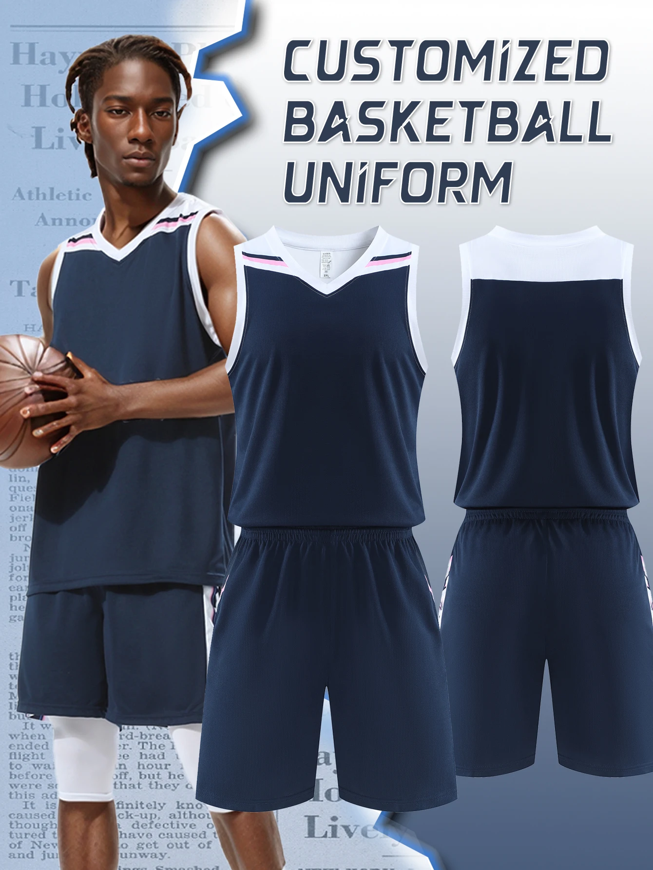 Breathable basketball jersey,Moisture-wicking fabric,Mesh panel,Ventilated basketball shorts,Quick-drying material
Breathable basketball jersey,Moisture-wicking fabric,Mesh panel,Ventilated basketball shorts,Quick-drying material