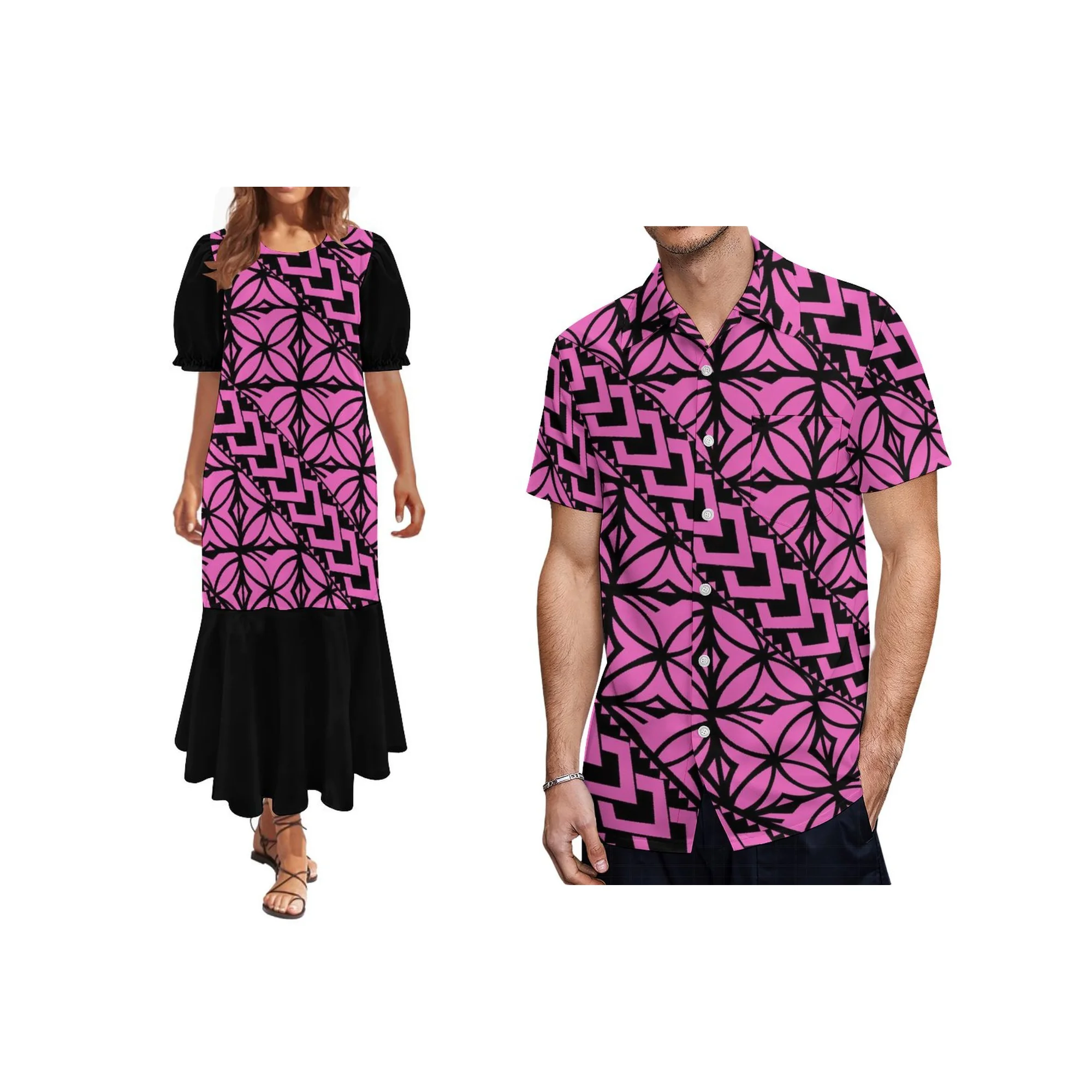 Popular Black Gray Half Spliced Polynesian Tribal Maxi Dress Puletasi Island Casual Plus Size Long Dress Custom All Over Print
Popular Black Gray Half Spliced Polynesian Tribal Maxi Dress Puletasi Island Casual Plus Size Long Dress Custom All Over Print