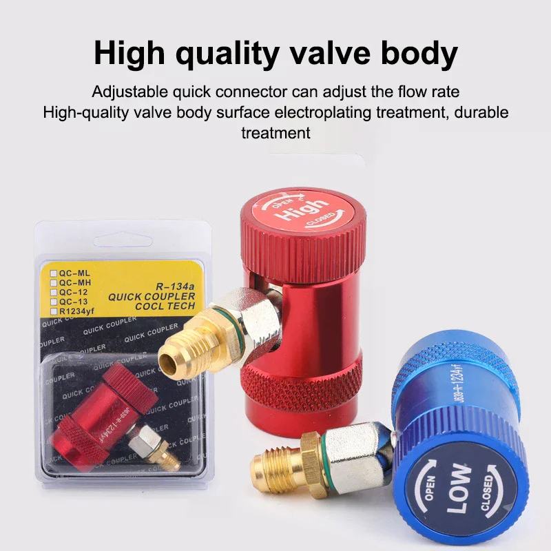 Freon R134a Cylinder Adapter Gas Injector Adjustable Low Connector Voltage Quick Release Hose Adapter Air Conditioning Installat
Freon R134a Cylinder Adapter Gas Injector Adjustable Low Connector Voltage Quick Release Hose Adapter Air Conditioning Installat