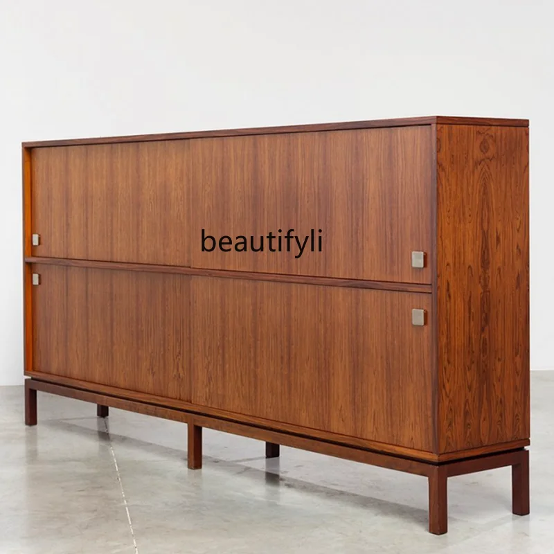Medieval all-solid wood dining side cabinet, retro Nordic multi-functional large locker, sliding door storage cabinet
Medieval all-solid wood dining side cabinet, retro Nordic multi-functional large locker, sliding door storage cabinet