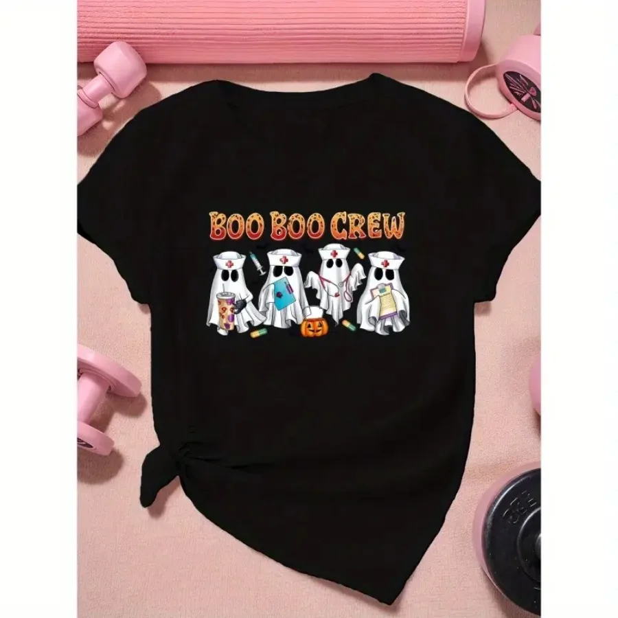 【New style】BOO BOO CREW Women's Plus Size Sports Short Sleeve T-Shirt
【New style】BOO BOO CREW Women's Plus Size Sports Short Sleeve T-Shirt
