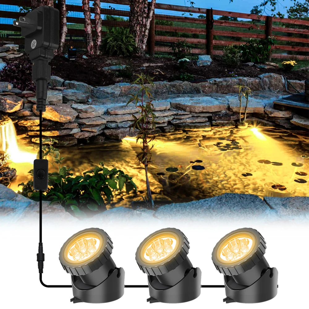 3000K 3LEDs Lights IP68 Waterproof Underwater Fountain Pond Spot Light Landscape Spotlight For Garden Remote Control
3000K 3LEDs Lights IP68 Waterproof Underwater Fountain Pond Spot Light Landscape Spotlight For Garden Remote Control