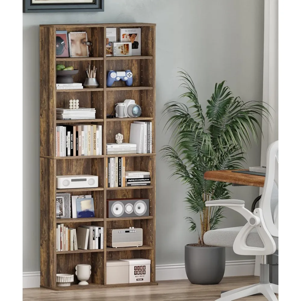DVD Storage Tower, 16 Shel Multimedia Storage Tower with Adjustable Shelves 8-Tier CD Cabinet or Living Room Home Oice
DVD Storage Tower, 16 Shel Multimedia Storage Tower with Adjustable Shelves 8-Tier CD Cabinet or Living Room Home Oice