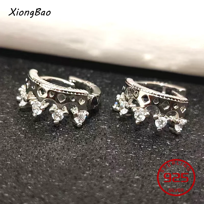 Romantic Crystal Earrings Jewelry For Bridal Girls Stamp 925 Sterling Silver Ears Cutout Design Crown-Shape Hoop Earrings 2026
Romantic Crystal Earrings Jewelry For Bridal Girls Stamp 925 Sterling Silver Ears Cutout Design Crown-Shape Hoop Earrings 2026