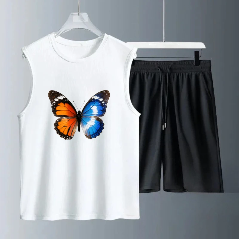 Men's Tank top Sets Fashion Polyester men's suits Breathable Summe men's chandals Short Sleeve+ Shorts Men's summer clothing
Men's Tank top Sets Fashion Polyester men's suits Breathable Summe men's chandals Short Sleeve+ Shorts Men's summer clothing